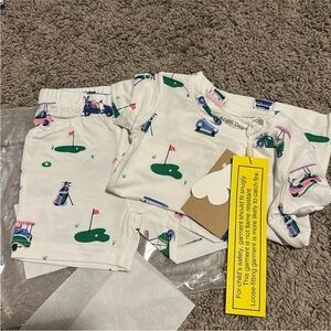Angel Dear Golf Print Kids Pajama Set